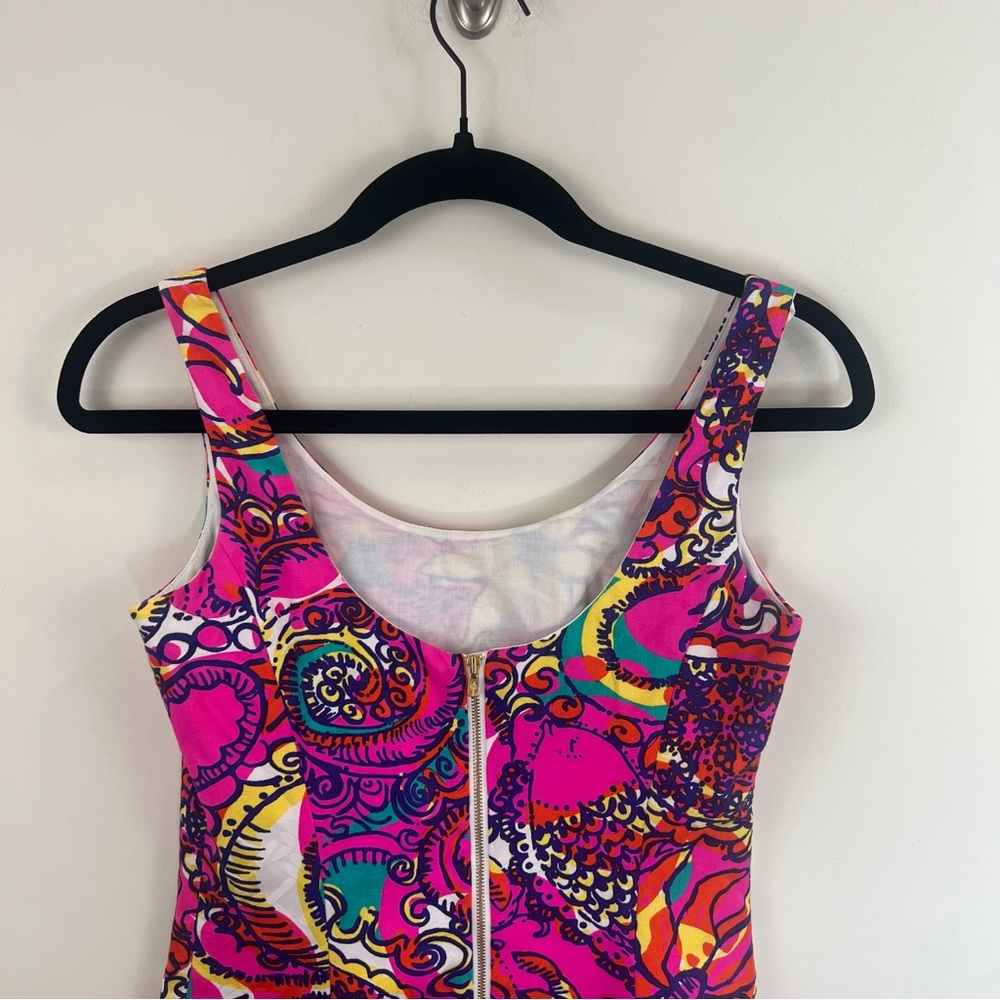 Lilly Pulitzer Eaton Shift Dress Sea and be Seen Size 00 - Picture 5 of 12